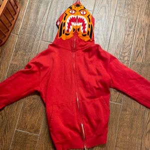 Tiger full zip Bape hoodie